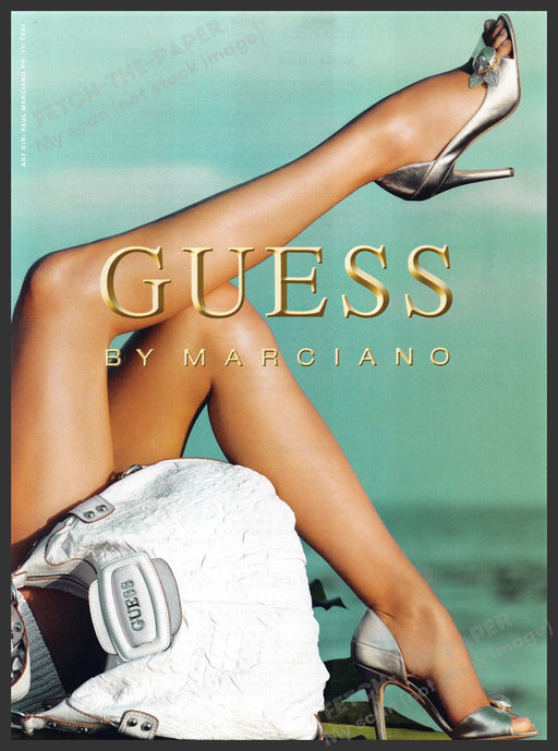 Guess by Marciano 2000s Print Advertisement Ad 2008 Long Sexy Legs & Handbag Guess by Marciano