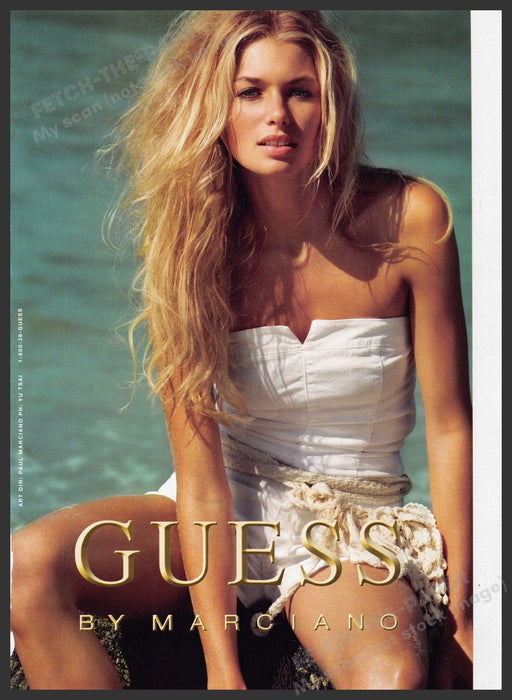 Guess by Marciano 2000s Print Advertisement Ad 2008 White Outfit Guess by Marciano