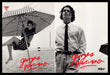 Guess Cameron Alborzian Carrie Otis 1980s Print Ad 1989 Front / Back Umbrella Fetch-the-Paper