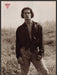 Guess Cameron Alborzian Male Model 1980s Print Advertisement Ad 1988 Hay Field Fetch-the-Paper