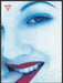 Guess Drew Barrymore 1990s Print Advertisement 1993 Face Close-up Finger Mouth Fetch-the-Paper