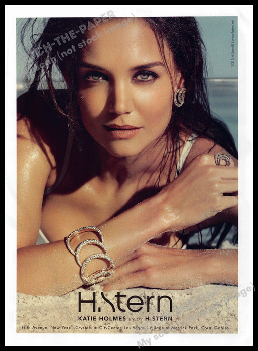 H. Stern 2010s Print Advertisement 2013 Katie Holmes Tan Skin Beach Sand Jewelry H. Stern