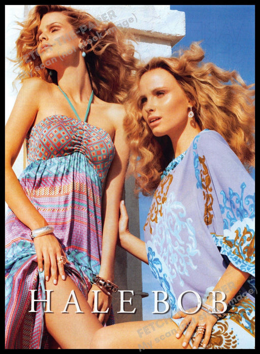 Hale Bob 2010s Magazine Print Ad 2012 Legs Female Models Flow Fabric Hale Bob