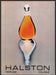 Halston Perfume Fragrance Promo 1980s Print Advertisement Ad 1983 Halston