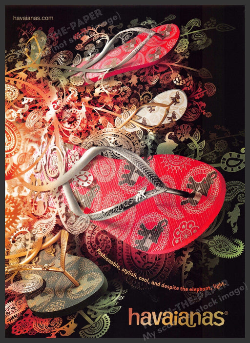 Havaianas 2000s Print Advertisement 2009 Flip Flops Ad Fetch-the-Paper