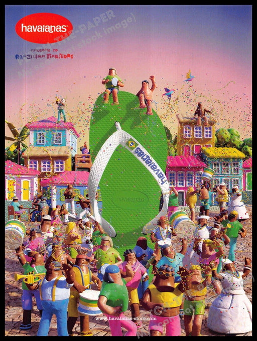 Havaianas 2010s Magazine Print Ad 2015 Footwear Brazilian Territory Havaianas