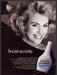 Head & Shoulders 1980s Print Advertisement Ad 1987 Hair "Social security" Head & Shoulders