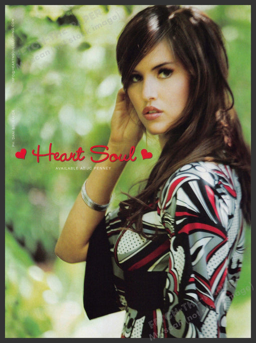 Heart Soul 2000s Print Ad 2007 Brunette Model Dress Fashion Clothing Heart Soul