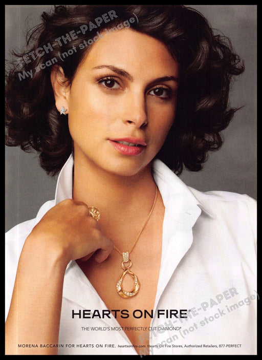 Hearts on Fire 2010s Magazine Print Advertisement 2013 Morena Baccarin Hearts on Fire