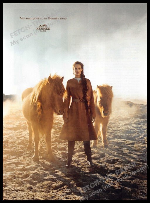 Hermes 2010s Magazine Print Ad 2014 Metamorphosis Icelandic Ponies Hermes