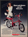 Honda Express Scooter 1980s Print Advertisement 1981 "Hats gloves in this year" Honda