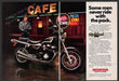 Honda Nighthawk 750 1980s Magazine Print Advertisement (2 pages) 1982 Motorcyle Honda Nighthawk