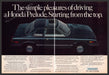 Honda Prelude 1980s Print Advertisement (2 pages) 1981 Car Honda