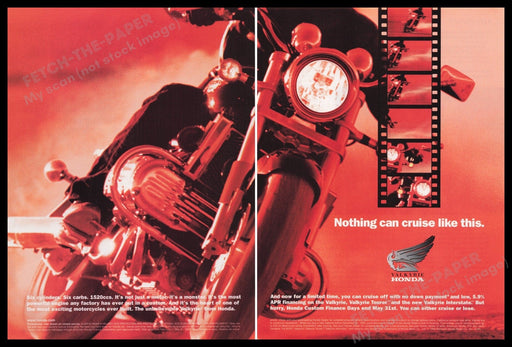 Honda Valkyrie 1990s Print Advertisement (2 pages) 1999 Fetch the Paper!