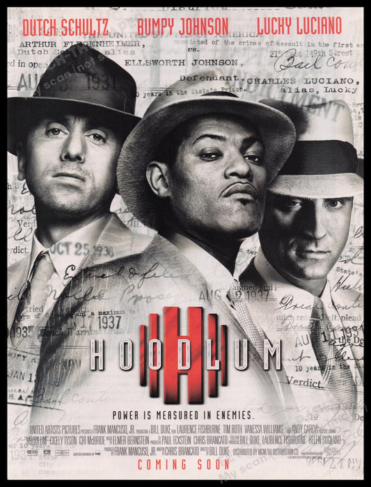Hoodlum Movie Release 1990s Print Advertisement Ad 1997 Fetch the Paper!