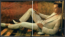 Hugo Boss 2000s Print Advertisement (2 pages) 2005 Male Model Suit Lounging Fetch-the-Paper