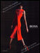 Hugo Boss 2010s Magazine Print Ad 2015 Bold Red Heels Edie Campbell Hugo Boss