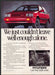 Hyundai Excel 1980s Print Advertisement 1987 Red Car "Cars that make sense" Hyundai Excel