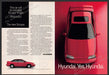 Hyundai Scoupe LS 1990s Print Advertisement (2 pages) 1990 Red Car Wonders Hyundai Scoupe LS
