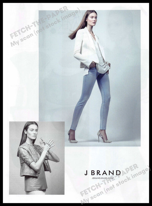 J Brand Jeans 2010s Print Advertisement 2013 Legs Heels Fashion J Brand