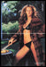 J. Mendel Mink Furs 1990s Print Advertisement (2 pages) 1999 Model Barbequing Fetch the Paper!