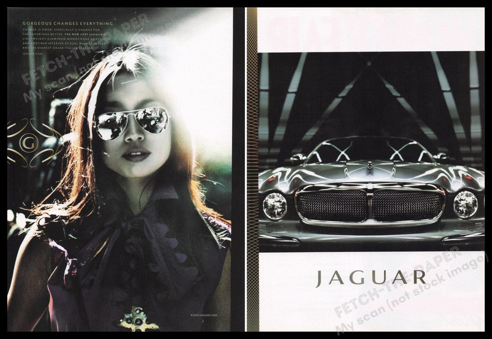 Jaguar xj 2000s Print Advertisement (2 pgs) 2007 Fetch the Paper!