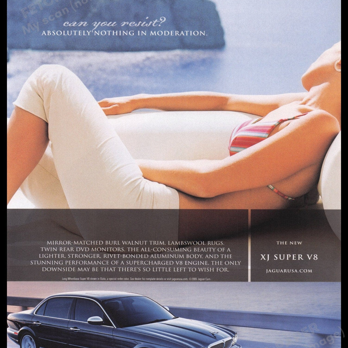 Jaguar XJ Super V8 2005 Print Ad - Luxury & Performance — Fetch-the-Paper