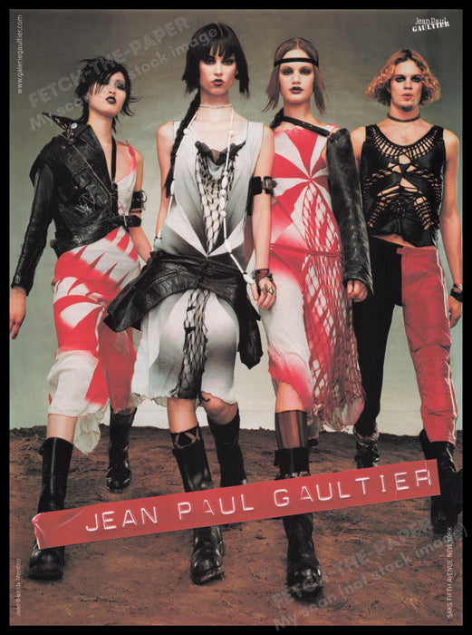 Jean Paul Gaultier 2000s Print Advertisement Ad 2001 Spring Ready-to-Wear Fetch the Paper!
