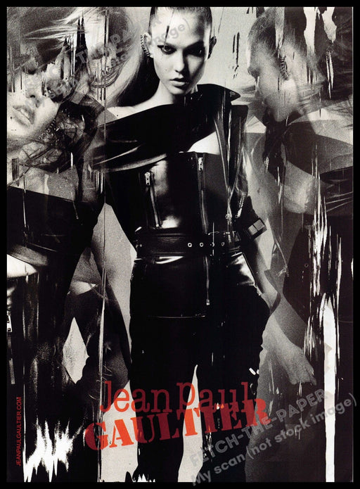 Jean Paul Gaultier 2010s Print Advertisement 2013 Mirrored Images Leather Jean Paul Gaultier
