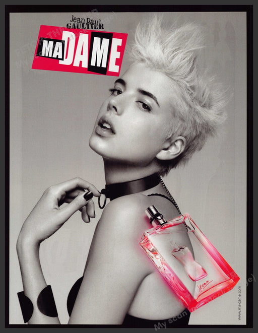 Jean Paul Gaultier Madame Fragrance Agyness Deyn 2000s Print Advertisement 2008 Fetch-the-Paper