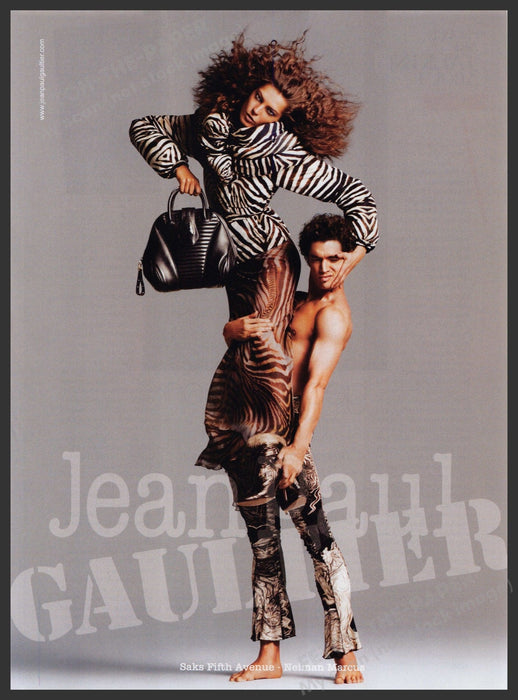 Jean Paul Gauthier Clothing 2000s Print Advertisement Ad 2008 Fetch the Paper!