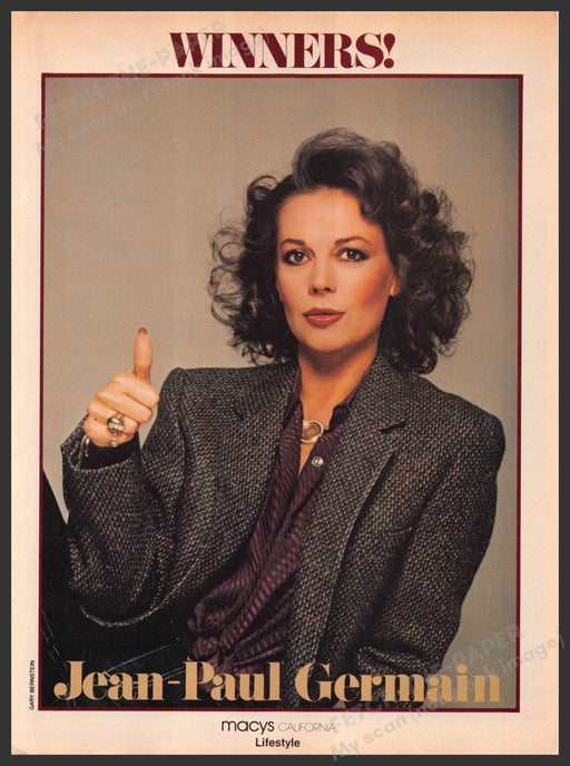 Jean-Paul Germain Natalie Wood 1970s Print Advertisement Ad 1979 "Winners!" Fetch-the-Paper