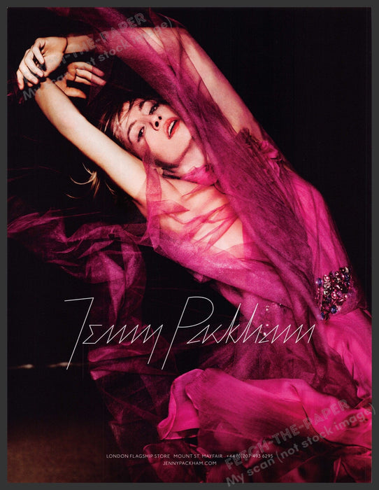 Jenny Packham Clothing 2000s Print Advertisement Ad 2009 Pink Beautiful Fetch-the-Paper