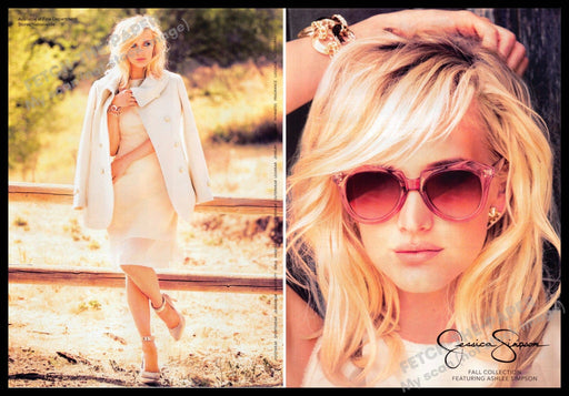 Jessica Simpson 2010s Print Advertisement (2 pages) 2013 Legs Ashlee Simpson Jessica Simpson