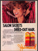 Jhirmack Victoria Principal 1980s Print Advertisement 1986 Dried-out Hair Fetch-the-Paper