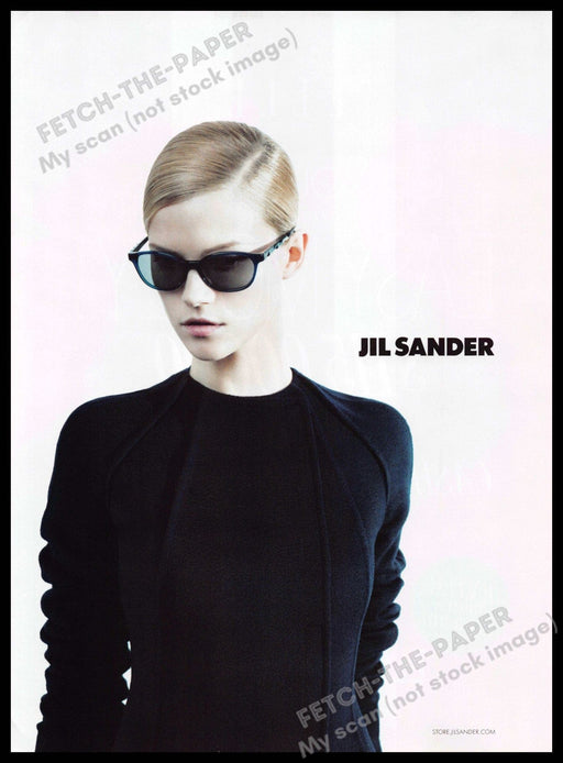 Jil Sander 2010s Print Advertisement 2010 Kasia Struss Willy Vanderperre Fetch-the-Paper