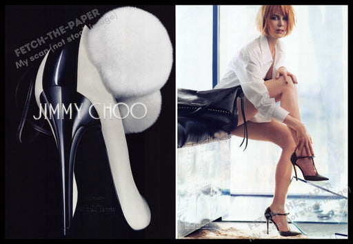 Jimmy Choo 2010s Print Advertisement (2 pages) 2013 Nicole Kidman Legs Heels Jimmy Choo