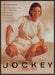 Jockey for Her Clothing 1990s Print Advertisement 1995 Relaxed Squatting Model Fetch-the-Paper