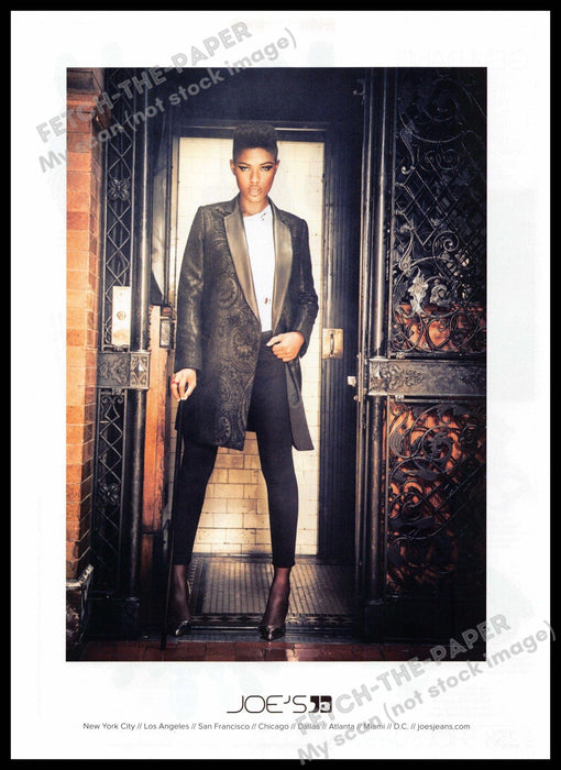 Joe's Fashion 2010s Print Advertisement 2013 Elevator Legs Old Timey Joe's