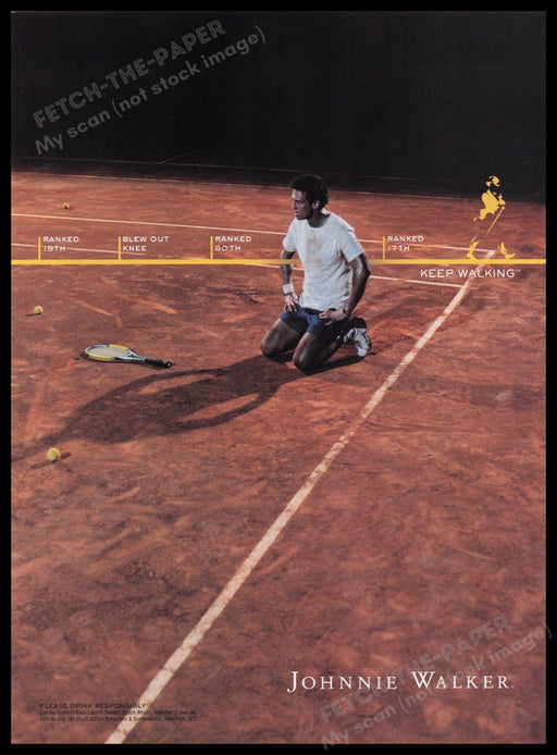 Johnnie Walker 2000s Print Advertisement Ad 2005 Fetch the Paper!