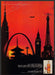 Johnnie Walker Red 1980s Print Advertisement 1984 Sunset Arch, Big Ben, Eiffel Fetch-the-Paper