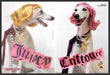 Juicy Couture 2000s Print Advertisement (2 page) 2007 Greyhound Dogs Fetch-the-Paper