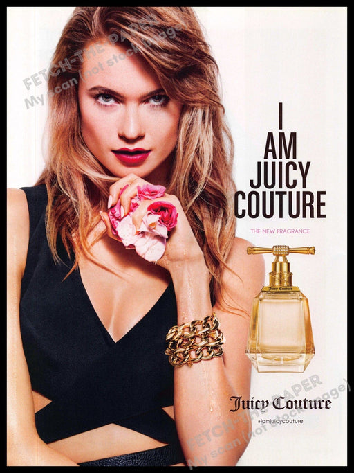 Juicy Couture 2010s Magazine Print Ad 2015 Behati Prinsloo (Not the product) Juicy Couture