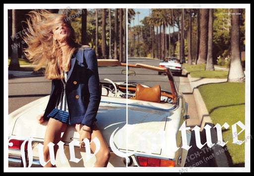 Juicy Couture 2010s Print Advertisement (2 page) 2012 Legs Convertible Car Juicy Couture