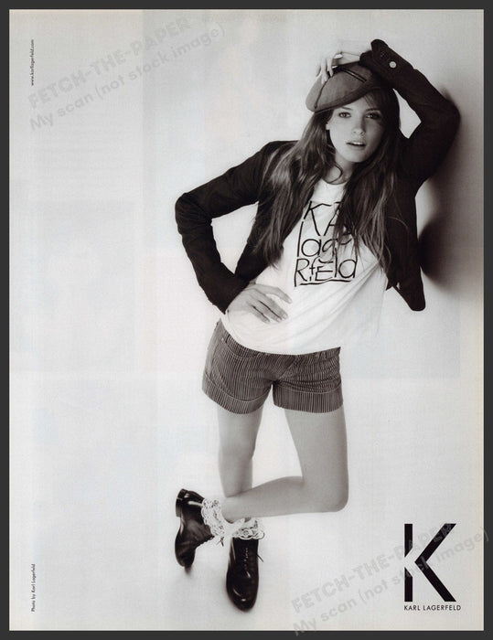 Karl Lagerfeld Clothing 2000s Print Advertisement Ad 2009 Teen Fetch-the-Paper