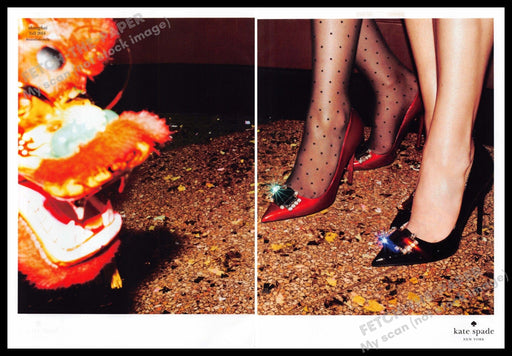 Kate Spade 2010s Print Advertisement (2 page) 2014 Chinese New Year Legs Heels Kate Spade