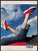 Keds Shoes 2000s Print Advertisement 2001 "On a roll in Keds stretch" Legs Fetch-the-Paper