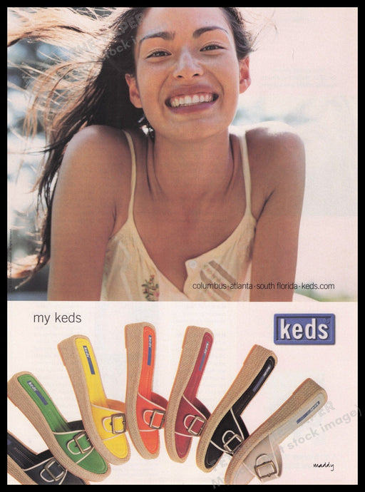 Keds Shoes Smiling Teen 2000s Print Advertisement Ad 2003 Fetch the Paper!