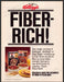 Kellogg's 1980s Magazine Print Advertisement 1983 Bran Fiber-rich Kellogg's