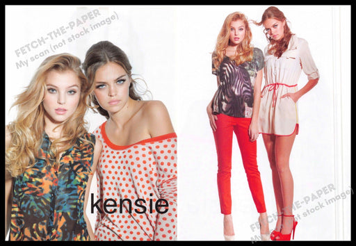 Kensie Legs Girls Heels Pumps Teen 2010s Magazine photo 2013 (Front / Back Page) Kensie